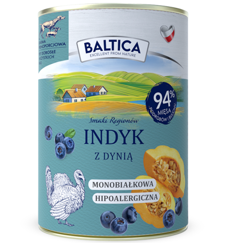 Baltica Mokra Indyk Dynia 400g