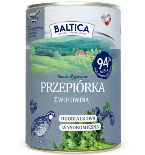Baltica Mokra Przepiórka Wołowina 400g