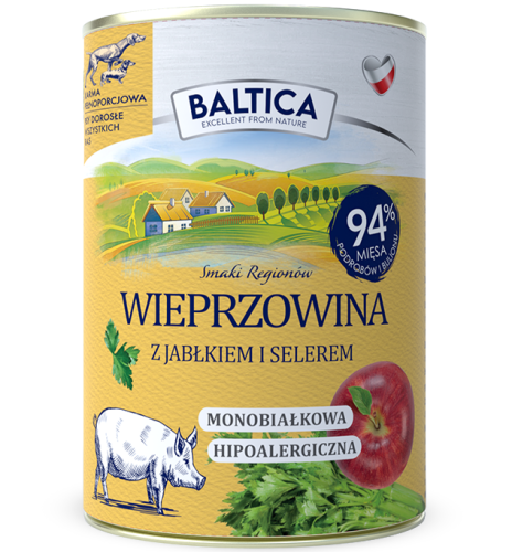 Baltica Mokra Wieprzowina Jabłko 400g
