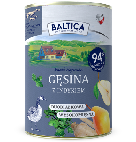 Baltica Mokra Gęś Indyk 400g