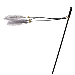 BUBA Zabawka Kot Wędka z piórami
