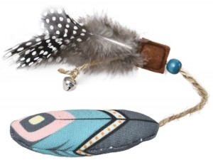 BUBA Zabawka Kot Mysz z piórem