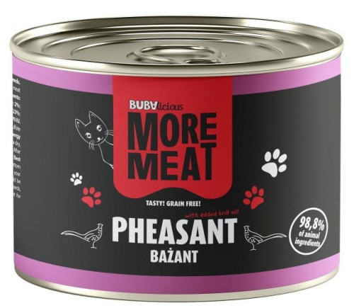BUBA More Meat Kot Puszka Bażant 185g