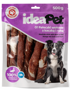 IdeaPet  Pałeczki wołowe z kaczką i rybą 500g