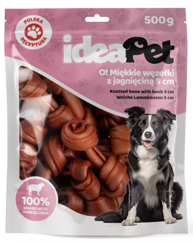 IdeaPet Węzęłki z jagnięciną 5cm 500g