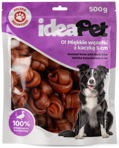 IdeaPet  Węzęłki z kaczką 5cm 500g