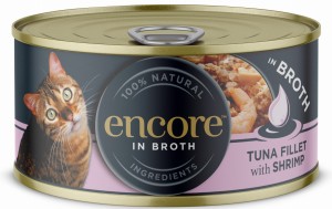 ENCORE Cat Tuńczyk z Krewetki w bulionie dla kota 70g