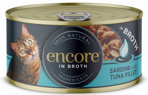 ENCORE Cat Sardynka z Tuńczykiem w bulionie dla kota 70g
