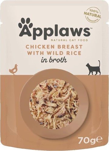 Applaws Cat Pouch Broth Adult Chicken Breast 70g