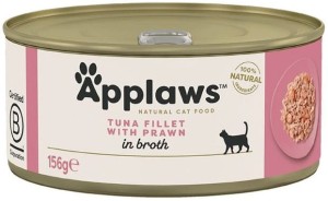 Applaws Cat Tin Adult Tuna Fillet Prawn 156g