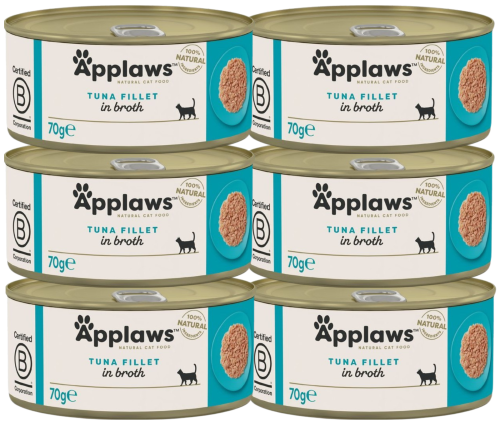 Applaws Cat Tin Adult Tuna Fillet 6x70g