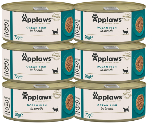 Applaws Cat Tin Adult Ocean Fish 6x70g