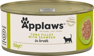 Applaws Cat Tin Adult Tuna Fillet Seaweed 156g
