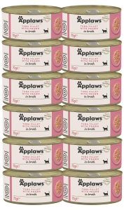Applaws Cat Tin Adult Tuna Fillet Prawn 12x70g