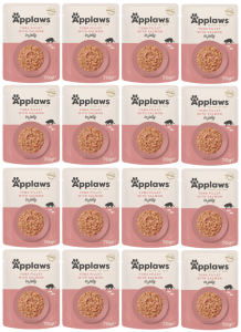 Applaws Cat Pouch Jelly Adult Tuna Fillet Salmon 16x70g