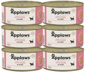 Applaws Cat Tin Adult Tuna Fillet Prawn 6x156g