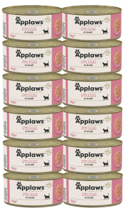 Applaws Cat Tin Adult Tuna Fillet Prawn 12x156g