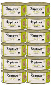 Applaws Cat Tin Adult Tuna Fillet Seaweed 12x156g