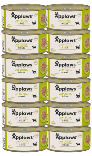Applaws Cat Tin Adult Tuna Fillet Seaweed 12x156g