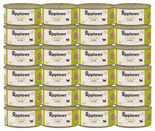 Applaws Cat Tin Adult Tuna Fillet Seaweed 24x156g