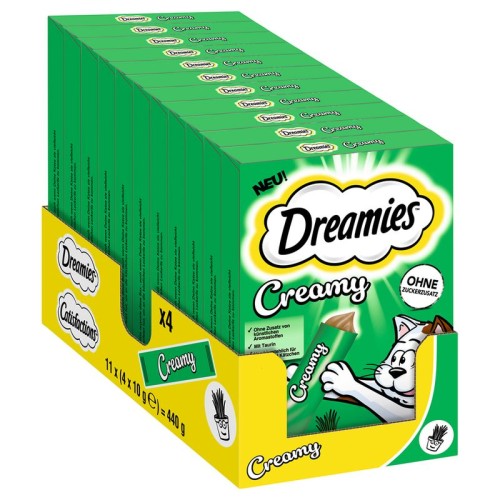 DREAMIES Creamy Przysmak dla kota Kocimięta 4x10g 11szt