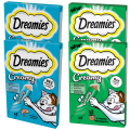 DREAMIES Creamy Przysmak Łosoś + Kocimiętka 4x10g 4szt