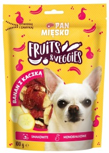 Pan Mięsko Fruits & Veggies Banan Kaczka 100g