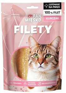 Pan Mięsko Kot Przysmak Filety Kurczak 100g