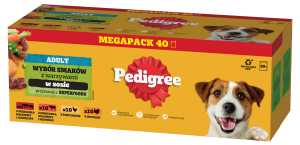 PEDIGREE Saszetka Sos Adult Indyk Jagnięcina Wołowina Kurczak 40x100g