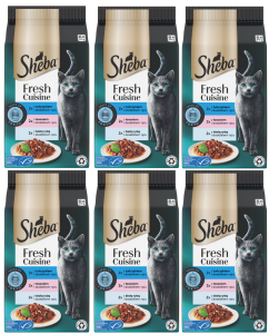 Sheba Mini Sos Tuńczyk Łosoś Biała Ryba 36x50g