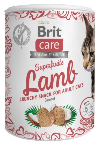 Brit Care Cat Snack Superfruits Lamb 100g