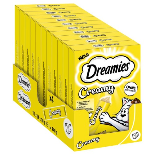 DREAMIES Creamy Przysmak dla kota Ser 4x10g 11szt