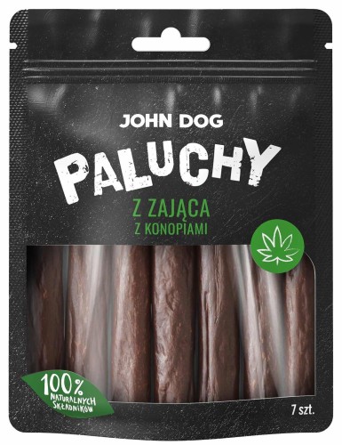 JohnDog Paluchy z zająca z konopiami 7szt