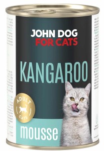 JohnDog For Cats Mousse Adult Kangur 400g