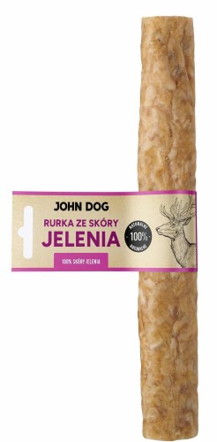 JohnDog Rurka ze skóry jelenia 25cm