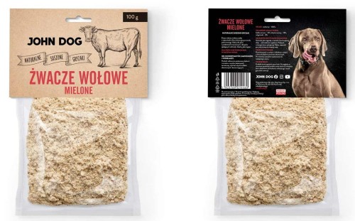 JohnDog Żwacze wołowe mielone 100g