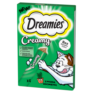 DREAMIES Creamy Przysmak dla kota Kocimięta 4x10g