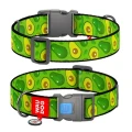 WAUDOG Obroża Nylon z QR Awokado XXL 35mm 46-70cm