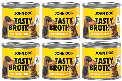 John Dog Tasty Broth Zupa Kurczak 6x140g