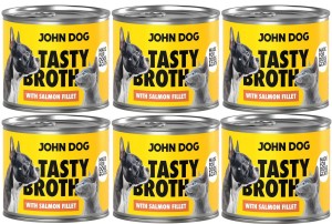 John Dog Tasty Broth Zupa Łosoś 6x140g