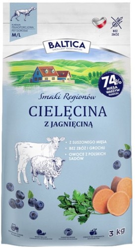 Baltica Cielęcina z jagnięciną M/L 3kg