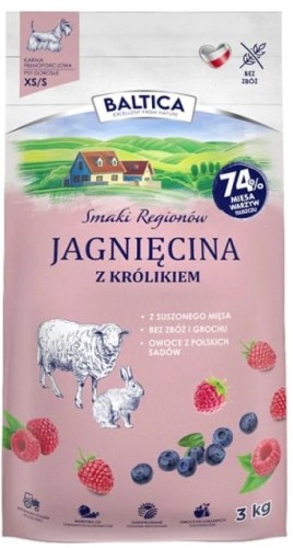 Baltica Jagnięcina z królikiem XS/S 3kg