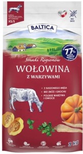 Baltica Wołowina z warzywami XS/S 3kg