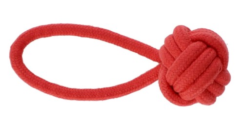 Dingo Zabawka Energy Piłka z Rączką Czerwona 6,5/22cm