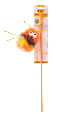 Dingo Zabawka dla kota Wędka Spike Pomarańczowa
