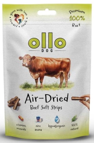 Ollo Air Dried Beef Strips 80g