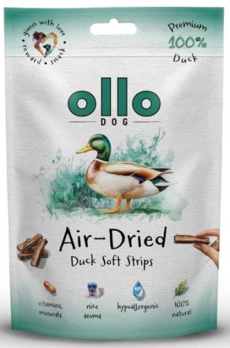 Ollo Air Dried Duck Strips 80g