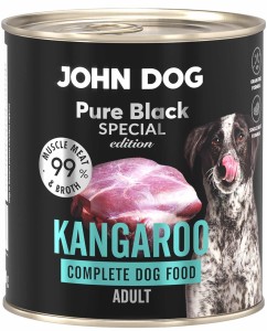 John Dog Pure Black Special Adult Kangur 800g