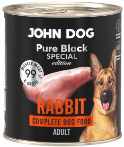 John Dog Pure Black Special Adult Królik 800g