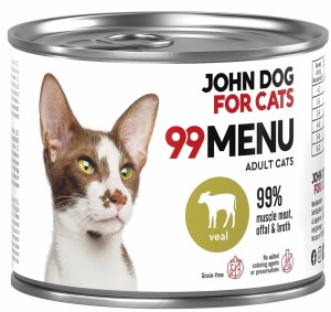 JohnDog ForCat 99 Menu Adult Cielęcina 200g